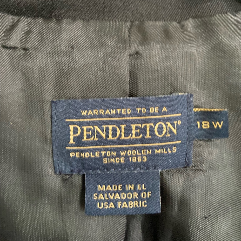 Pendleton Black Blazer Jacket Tailored Elegance S… - image 2